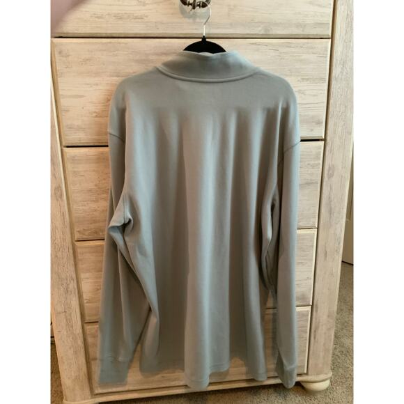 Carhartt Men's XL Relaxed Fit Blue Quarter Zip Sweater - Picture 2 of 3